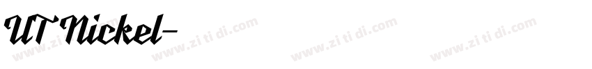 UT Nickel字体转换